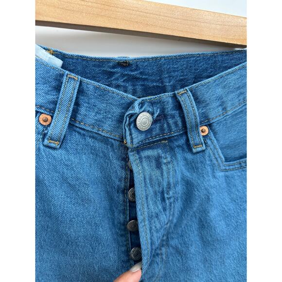 Levi's Mens 501 Button Fly Denim Shorts Size 31 Dad Jorts Jean 9" Inseam - Picture 4 of 7